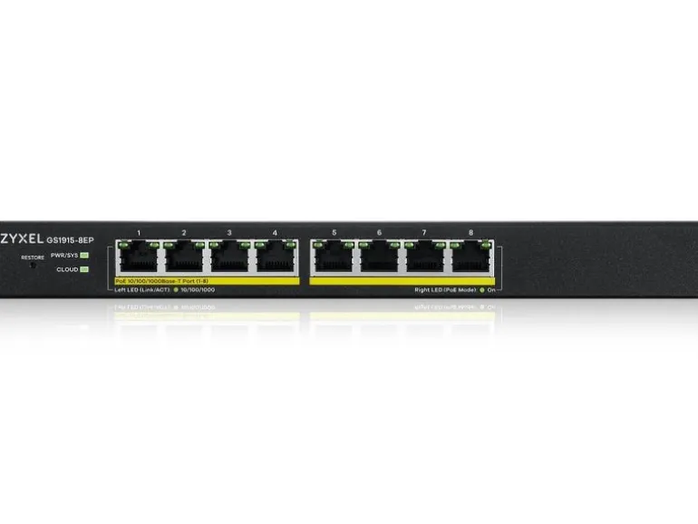Zyxel PoE+ Switch GS1915-8EP 8 Port